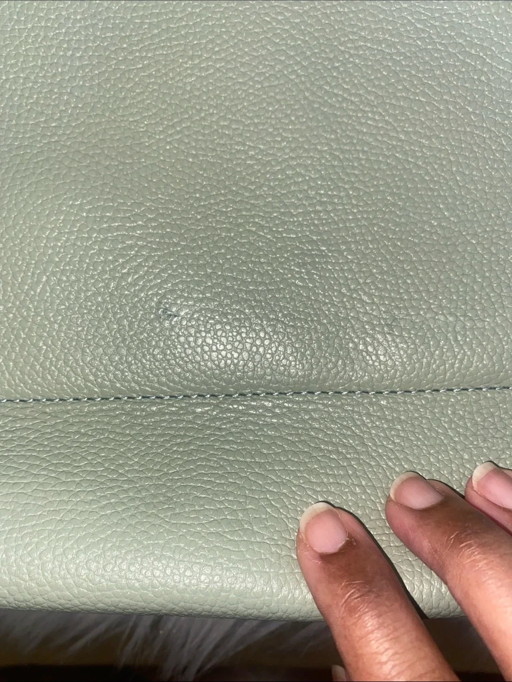 kate spade Mint Green Structured Pebbled Leather Tote